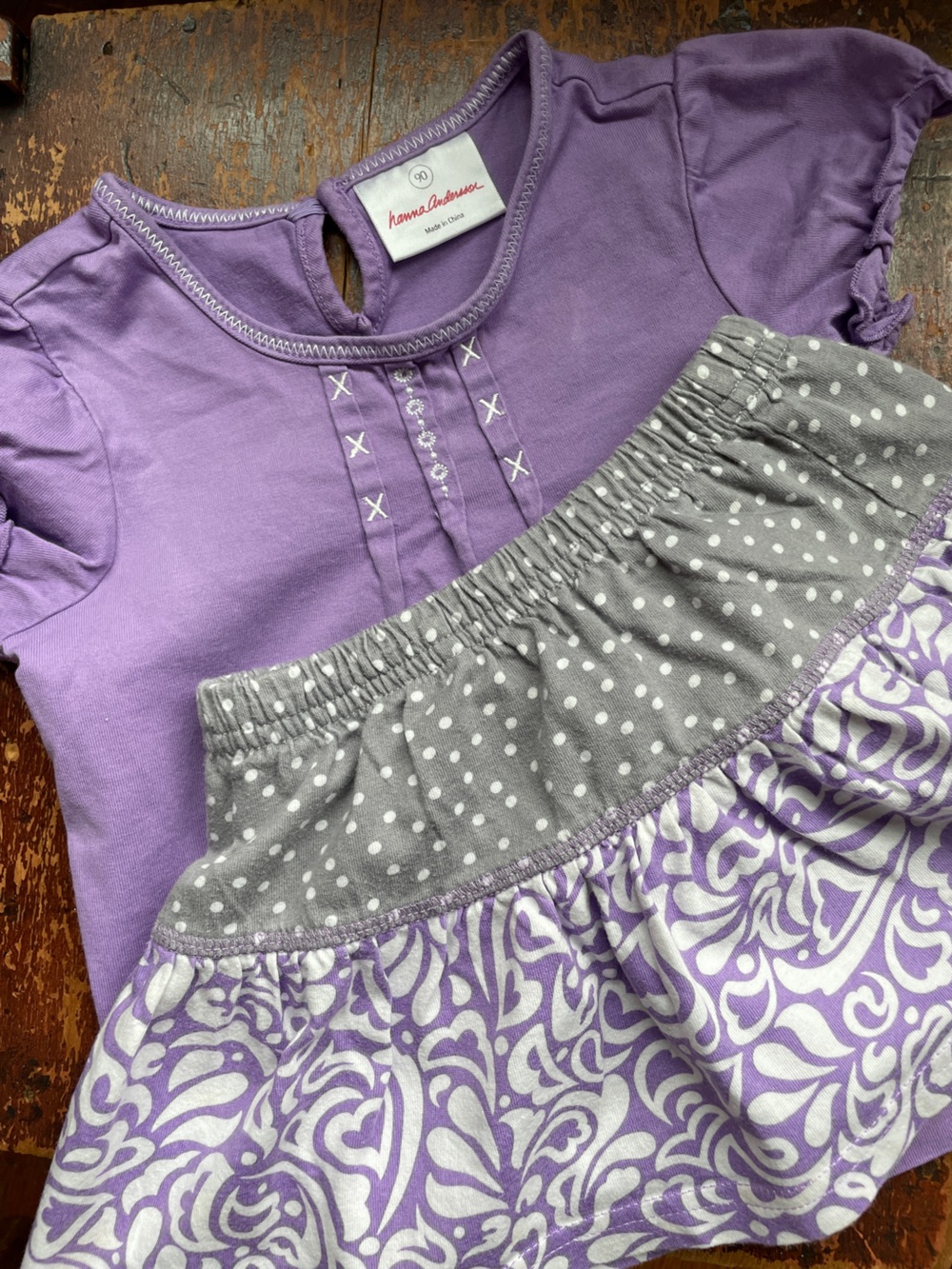 Hanna Anderson 2-pc outfit, size 3T